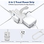 Uncaged Ergonomics 3-Outlet 3-USB Port Power Strip, 3', White (TC-w)~#|#~0317041B-84EA-4583-AE6EBC55C4544688_sc7
