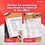 Staples Heavyweight Sheet Protectors, 8.5" x 11" – Clear 3-Hole Punched Page Protectors, Archival Safe, 200-Pack~#|#~032F002F-1836-4084-ACDD337A6D36DA42_sc7