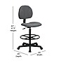 Flash Furniture Fabric Drafting Chair, Gray (BT-659-GRY-GG)~#|#~0336D633-BF13-4735-A4376ED5B88FF53A_sc7