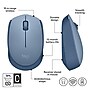 Logitech M170 Wireless Ambidextrous Optical Mouse, Blue/Gray (910-006863)~#|#~034B0213-A584-4D46-A5439A2AE0410015_sc7
