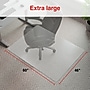 Staples Carpet Chair Mat, 46" x 60", Designed for Low-Pile Carpet, Clear Polycarbonate (ST63677)~#|#~0354A2A2-0997-4BF2-8809C0AF7733B127_sc7