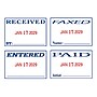 2000 Plus S 360 Dater, RECEIVED, PAID, ENTERED, FAXED, Blue and Red Inks (032519)~#|#~0357B70B-B007-499A-8F98BE1BC9A8DE0E_sc7