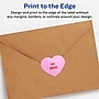 Avery Heart Shaped Laser/Inkjet Multipurpose Labels, 1.5" x 1.5", Glossy White, 200/Pack (94602)~#|#~037E802A-FF2D-4969-A182DC3BC3C09F93_sc7