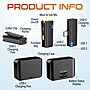 Delton M27 Two Wireless Lavalier Microphones and USB-C Receiver, Black (DLM27C)~#|#~03B21E13-6C3E-4A49-8B8DF112E0B172BE_sc7