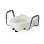 Medline Economy Elongated Locking Raised Toilet Seat Riser with Arms, 5" H, 400 lb. Capacity, White (G4-503LRX1)~#|#~03B9AB22-FDE0-441E-8902DD71FB3348BF_sc7