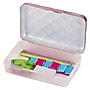 Lockermate Quilted Metallic Clasp Pencil Case, Rose Gold (23130-RG21)~#|#~03C1869B-A1DB-45DF-9A9C76182AA37F5A_sc7