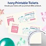 Avery Integrated Cards, 2-1/8" x 5-1/2", Matte Ivory, 80/Pack (95331)~#|#~040D0E2F-C2C0-4552-89AFC8E73EDC1D03_sc7