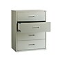 Hirsh HL1000 Series 4-Drawer Lateral File Cabinet, Letter/Legal Size, Lockable, 52.5"H x 30"W x 18.63"D, Light Gray (19440)~#|#~04178869-6163-46D0-B9073F5D96F65219_sc7