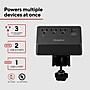 Staples TECH 3-Outlet 3-USB Port Surge Protector, 5', 900 Joules, Black (ST62770)~#|#~04308FDC-ED36-4B28-B326FECA5FCDCB0E_sc7