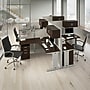 Bush Business Furniture Office in an Hour 63"H x 129"W 4 Person X-Shaped Cubicle Workstation, Mocha Cherry (OIAH007MR)~#|#~043AA9DF-8504-4961-88AB1209F1A895B9_sc7