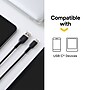 NXT Technologies™ 6 Ft. Braided USB-C to USB-A Cable, Black (NX60471)~#|#~043FAB89-242C-4C50-B98E759418F3CFFC_sc7