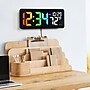 La Crosse Technology Color-Changing Digital LED Wall Clock with Indoor Temperature (513-1411)~#|#~044F7685-D59B-491E-AE8D791CFF632747_sc7