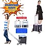 Dbest Stair Climber Quik Cart Swing Lid Four Swivel Wheeled Rolling Crate Teacher Utility, Sky Blue (01-954)~#|#~045E13AB-4F0D-4BEC-B79CEF8A556F709A_sc7