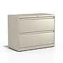 Staples Commercial 2-Drawer Lateral File Cabinet, Letter/Legal Size, Lockable, 28.15"H x 36"W x 18.62"D, Putty (60921/17450)~#|#~046D8FBF-6FDE-4F3F-916A1E3B9FAAD4CE_sc7