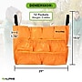 Alpine Industries 12-Pocket Cleaning Cart Organizer, Orange (4777-1-MK)~#|#~04812F43-0FB0-4E50-9A160C085355D3FD_sc7