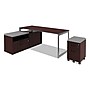Alera® Valencia Series Mobile Box/File Pedestal,  14 3/4w x 19 1/8d x 22 7/8h,  Mahogany~#|#~04AC6E2D-5CFE-4539-BE900D0DED5FE226_sc7
