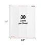 Staples Laser/Inkjet Address Labels, 1" x 2-5/8", White, 30 Labels/Sheet, 25 Sheets/Pack (ST18054-CC)~#|#~04AE3FF3-7495-4DC5-BB22DF81EEA7726F_sc7