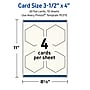 Avery Hexagon Integrated Cards, Matte Ivory, 30/Pack (19479399042)~#|#~04BFB139-0217-4138-90F41C2265E2D5FD_sc7