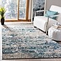 Safavieh Madison Collection 3' x 5' Rectangle Indoor Area Rug, Machine Made, Grey/Blue (MAD460K-3)~#|#~04C6E376-4725-4A1F-9E2F7C7FF971AC57_sc7