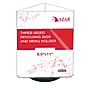 Azar Letter 8.5" x 11" 3-Sided Rotating Menu Sign Holder, Desktop/Countertop, Top Loading, Clear, Acrylic (193732-BLK)~#|#~04D00674-527F-4762-BB44DAF76115BF6A_sc7