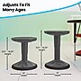 Flash Furniture Carter Plastic Kids Wobble Stool, Gray (AY9001SGY)~#|#~04DE7F90-F3A3-41B5-9941616340067BD8_sc7