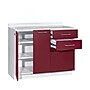 Viva Comfort 36.75'' H x 42" L Exam Room Medical Cabinet, 2-Doors, 3-Drawers, Claret (902BASE42NSCL)~#|#~04E7A70A-F293-423C-A40FB12D53573CE7_sc7