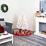 Nearly Natural 4 ft. Artificial Christmas Tree, 100 Lights, White (T1725)~#|#~04E93BC3-1EDB-48BB-8AD00C0C0052F736_sc7