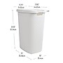 Mind Reader 15.8 Gallon Hamper with Lid, Plastic, White, 3/Pack (3PK60HAMP-WHT)~#|#~04F05CBE-5555-4561-9A32CF6FC695C6F8_sc7