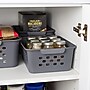 Iris Small Plastic Storage Baskets, Gray, 10/Pack (500164)~#|#~04FA5E37-C03E-49E3-8D247F9EA6A4BD46_sc7