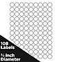 JAM Paper Laser/Inkjet Round Multipurpose Labels, 0.75" Dia, White, 108/Pack (3147612190)~#|#~0527D176-D638-4AF5-81379895CCA8885E_sc7