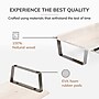 Anji Mountain Mango Wood & Metal Monitor Stand, Up to 32" Monitor, White Wash (MS-WWS-06NKL-PD)~#|#~05645005-1814-40DF-ABBA424F758D1E41_sc7