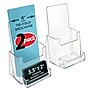 Azar Displays Trifold Brochure Holder, Desktop/Countertop, Top Loading, Clear Acrylic, 2/Pack (252922-2PK)~#|#~05728C36-FC2A-4D03-921B8EA47E4A716B_sc7