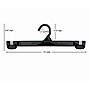 Nahanco 12" Plastic Snap Grip Hook Skirt/Slack Hanger, Black, 200/Pack (2681-12)~#|#~0582389C-6343-4603-8EB886D3B42EF042_sc7
