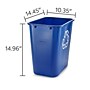 Coastwide Professional™ Plastic Indoor Recycling Container Without Lid, Blue Soft Molded Plastic, 7 Gallon (CW56432)~#|#~05A9C5DC-4EF0-4141-83166E9EB3EE6359_sc7