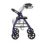 Medline Basic Knockdown Folding Steel Rollator, Adult, Blue (MDS86860EBS8)~#|#~05B906D7-64EE-4320-B58594A53E31C790_sc7