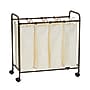 Household Essentials Rolling Laundry Sorter with 4 Removable Washable Bags and Steel Frame, Bronze (HH7173)~#|#~05BD4312-62EE-4308-BDCC83CE8FC39A37_sc7