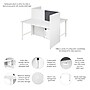 Bush Business Furniture Hustle 60"W 2 Person Back to Back Cubicle Panel Workstation, White (HUS032WH)~#|#~05D0D653-A71A-4C91-A93A314FBEE980B8_sc7