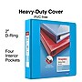 Staples Heavy Duty 2" 3-Ring View Binder, D-Ring, Light Blue (ST56287-CC)~#|#~05E36C9E-36B2-4E5F-A1F62F83231A7524_sc7