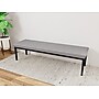Lesro Lenox Steel 3-Seat Bench, Chambray Grey/Black (LS3001.SBK-01CHGY)~#|#~060822C3-45F9-486A-90ACD025824F31CF_sc7