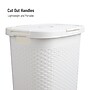 Mind Reader 15.8 Gallon Hamper with Lid, Plastic, White, 3/Pack (3PK60HAMP-WHT)~#|#~060BCAED-815C-4EE3-9C840124AC3B06AB_sc7