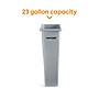 Coastwide Professional™ Slim Plastic Trash Can with no Lid, Gray, 23 Gal. (CW50717)~#|#~06126CEB-494E-4FE2-B677F7A76558C3FD_sc7
