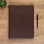 Samsill Vintage Plastic Padfolio with Zipper Closure, Dark Brown (SAM70836)~#|#~062915C4-9F18-4A9A-9CC4EB5FEC66AC49_sc7