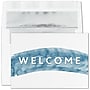 "Welcome Brushstroke" Custom Congratulations Card w/ Silver Lined White Envelope, 100/Box~#|#~06436F35-F779-498B-B23FE0068E814105_sc7