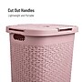 Mind Reader 15.85-Gallon Laundry Hamper with Lid, Plastic, Pink, 2/Set (60HAMP2PK-PNK)~#|#~06614563-B5B2-4985-B267904B523E18B0_sc7