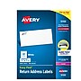 Avery Easy Peel Laser Return Address Labels, 2/3" x 1-3/4", White, 60 Labels/Sheet, 100 Sheets/Pack (5155)~#|#~0667465B-056F-4B36-BAAE6E7CFE6B2678_sc7