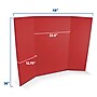 Flipside Tri-Fold Presentation Board, 36" x 48", Corrugated, Red, 24/Carton (30069-24)~#|#~0677A6B6-24B7-4313-BD6A2BD5BBBB997C_sc7