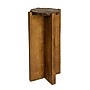 Storied Home Paulownia 9.8"Dia. Wooden Round Accent Table, Brown (EC1709)~#|#~06AAB04F-11DF-420D-A90BDA224A03B072_sc7