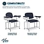 Viva Comfort Wide Adjustable Bariatric Padded Phlebotomy Blood Drawing Chair, 500 lbs. Capacity, Black (ADI997-01D-BLK-HD-MK)~#|#~06AFC690-545B-4B3C-B2902C96FEAE0E12_sc7