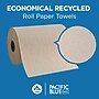 Pacific Blue Basic Recycled Hardwound Paper Towels, 1-ply, 800 ft./Roll, 6 Rolls/Carton (26301)~#|#~06C33BAA-F940-431E-83C688B1C8A48EB8_sc7