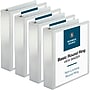 Business Source Round-ring View Binder, 2" Binder Capacity, Letter, White, 4/Bundle~#|#~06CB6A95-92E1-4160-90E752B2407747CF_sc7
